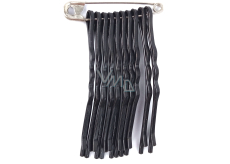 Plastic Nova Spona vlasová černá lakovaná 5 cm 10 kusů na špendlíku
