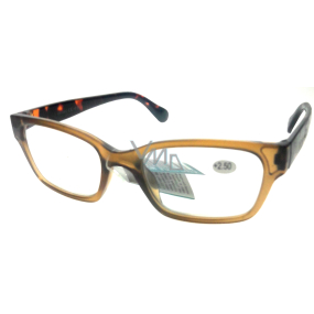 Berkeley Čtecí dioptrické brýle +2,5 plast světle hnědé, tygrované stranice 1 kus ER4198