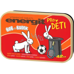 Energit Bob a Bobek vitamínové tablety posilují imunitu dětí 42 tablet