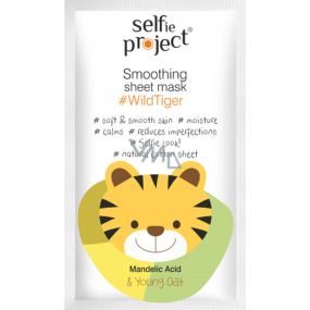Selfie Project WildTiger hydratační textilní pleťová maska 15 ml