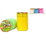 New Garden Citronella Repelentní vonná svíčka proti komárům, v plastu, barevný mix 70 x 110 mm 1 kus