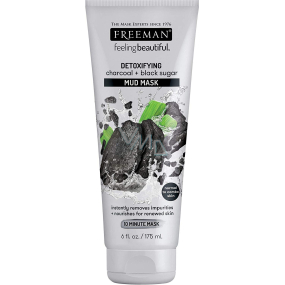 Freeman Feeling Beautiful Aktivní uhlí a Černý cukr bahenní pleťová maska pro normální a smíšenou pleť 175 ml