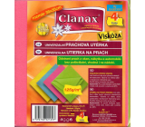 Clanax Univerzální prachová utěrka viskóza 35 x 38 cm 125 g/m2 4 kusy