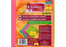 Clanax Univerzální prachová utěrka viskóza 35 x 38 cm 125 g/m2 4 kusy