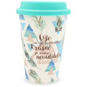 Nekupto Buď jedinečná To Go cestovní hrnek Pírka 350 ml