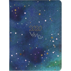 Albi Diář 2020 denní Hvězdná tapeta 17 x 12,6 x 2,4 cm