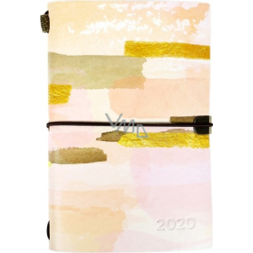 Albi Diář 2020 týdenní luxusní Pastelový 17,8 x 12 x 1,5 cm