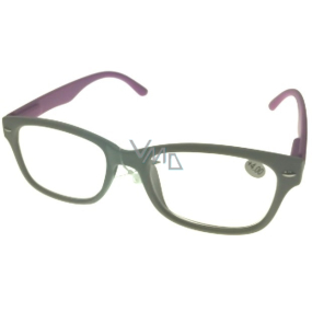Berkeley Čtecí dioptrické brýle +4,0 plast šedé růžové stranice 1 kus MC2150