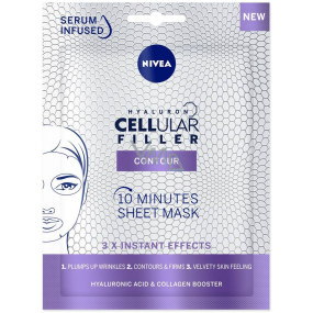 Nivea Hyaluron Cellular Filler 10minutová vyplňující textilní pleťová maska 1 kus