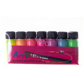 Art e Miss Barva na textil svítící - svítí ve tmě, na světlé materiály Neon 7 x 12 g
