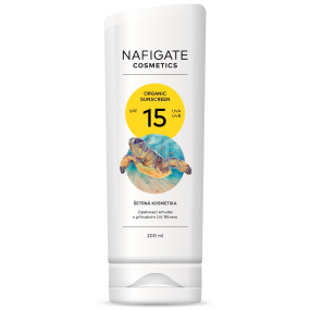 Nafigate Cosmetics Organic Sunscreen SPF15 opalovací emulze s přírodním UV filtrem 200 ml