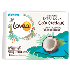 Lovea Kokos Extra jemné toaletní mýdlo 2 x 100 g