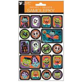 Samolepky 3D Halloween strašidla 25 x 14 cm