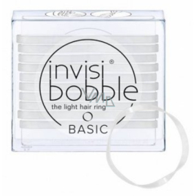 Invisibobble Sprunchie Basic Crystal Clear Ultra tenké gumičky do vlasů průhledné 10 kusů