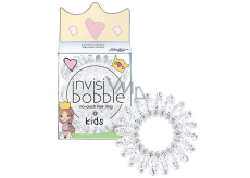 Invisibobble Kids Princess Sparkle Gumička do vlasů pro malé princezny průhledná spirálová 3 kusy