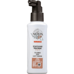 Nioxin System 3 Scalp & Hair Bezoplachová péče pro mírně řídnoucí chemicky ošetřené jemné vlasy 100 ml