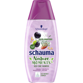 Schauma Nature Moments Acai plody, mandlové mléko a ovesné vločky šampon na velmi suché a suché vlasy 250 ml