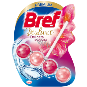Bref De Luxe Delicate Magnolia pevný WC blok pro hygienickou čistotu a svěžest Vaší toalety 50 g