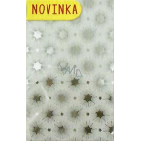 Nekupto Celofánový sáček 15 x 25 cm Vánoční stříbrný CI 175 10