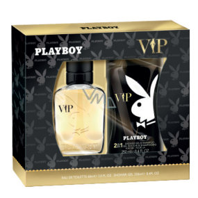 Playboy Vip for Him toaletní voda pro muže 60 ml + sprchový gel 250 ml, dárková sada