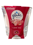 Glade I Love You vonná svíčka ve skle, doba hoření až 32 hodin 129 g