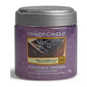 Yankee Candle Dried Lavender & Oak - Sušená levandule a dub Spheres voňavé perly neutralizují pachy a osvěží malé prostory 170 g