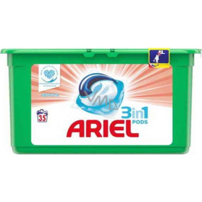 Ariel 3v1 Sensitive gelové kapsle na praní prádla 35 kusů 931 g