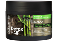 Dr. Santé Detox Hair maska s aktivním uhlím z bambusu pro intenzivní regeneraci vyčerpaných vlasů 300 ml