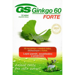 GS Ginkgo 60 Forte doplněk stravy 10 tablet