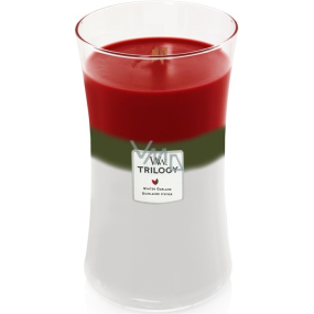 WoodWick Trilogy Winter Garland - Zimní girlanda vonná svíčka s dřevěným knotem a víčkem sklo velká 609 g