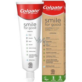 Colgate Smile for Good Protection Whitening recyklovatelná, veganská zubní pasta, obsahuje 99,7% složek přírodního původu 75 ml