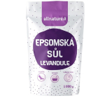Allnature Epsomská sůl Hořčík, Síran a Levandule do koupele uvolňuje svaly, odbourává stres, detoxikuje organismus 1000 g