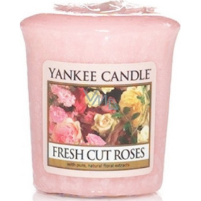 Yankee Candle Fresh Cut Roses - Čerstvě nařezané růže vonná svíčka votivní 49 g