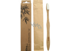 Elina Med Bambus Medium střední veganský, recyklovatelný, eco zubní kartáček s bambusovou rukojetí