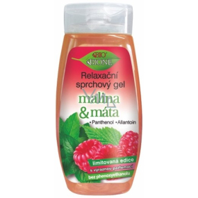 Bione Cosmetics Malina & Máta relaxační sprchový gel pro všechny typy pokožky 250 ml