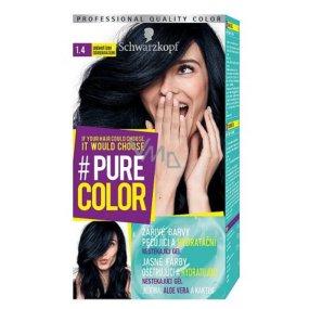 Schwarzkopf Pure Color Washout barva na vlasy 1.40 Borůvková černá 60 ml