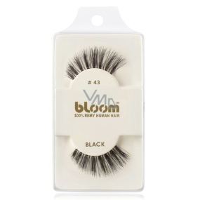 Bloom Natural nalepovací řasy z přírodních vlasů obloučkové černé No.043
