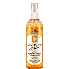 Lavosept Gold Višeň luxusní dezinfekce kůže na ruce pro profesionální použití více jak 75% alkoholu 200 ml rozprašovač