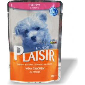 Plaisir Dog s kuřecím kompletní krmivo pro štěňata 100 g