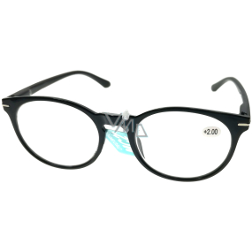 Berkeley Čtecí dioptrické brýle +2,5 plast černé, kulaté skla 1 kus MC2171