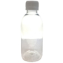 Lahvička průhledná, plastová, s uzávěrem, průměr 28 mm, 200 ml
