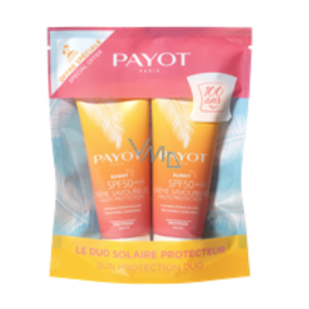 Payot Sunny Creme Savoureuse SPF 50 neviditelný opalovací krém - vysoká ochrana obličeje 2 x 50 ml, kosmetická sada