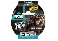 Bison Grizzly Tape lepicí páska opravná černá, šíře pásky: 50 mm s návinem o délce 10 m