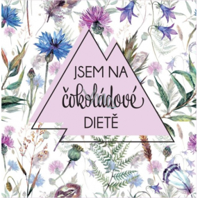 Albi Dárková mléčná čokoláda čtvercová Jsem na čokoládové dietě 75 g