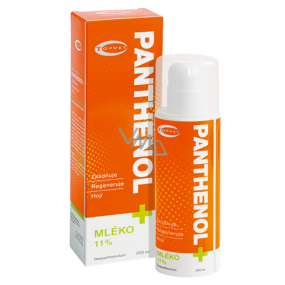 Topvet Panthenol + Mléko 11% regeneruje spálenou, podrážděnou a rozpraskanou pokožku 200 ml