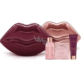 Baylis & Harding Brusinkové Martini toaletní mýdlo 40 g + sprchový krém 30 ml + lesk na rty + plechová dóza ve vínové/měděné barvě, kosmetická sada