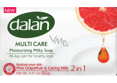Dalan Multi Care Pink Grapefruit & Caring Milk toaletní mýdlo 90 g