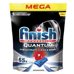 Finish Quantum Ultimate tablety do myčky, chrání nádobí a sklenice, přináší oslnivou čistotu, lesk 65 kusů