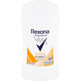 Rexona WorkOut Hi-Impact tuhý antiperspirant stick s 48hodinovým účinkem pro ženy 40 ml