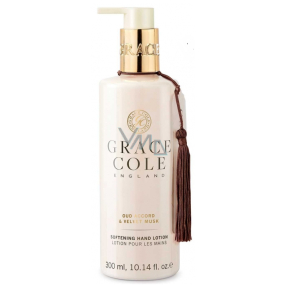 Grace Cole Oud Accord & Velvet Musk - Oudové dřevo a sametové pižmo jemné mléko na ruce dávkovač 300 ml